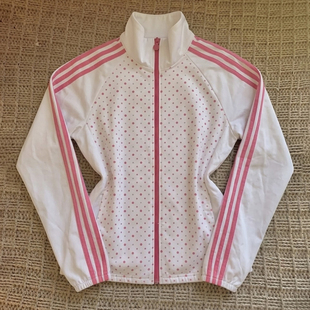美式复古vintage轻薄拉链开衫女y2k千禧波点2016秋外套古早味穿搭
