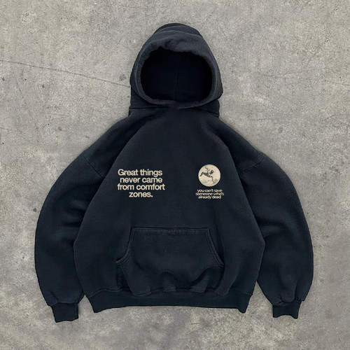 宽松男女情侣美式百搭卫衣