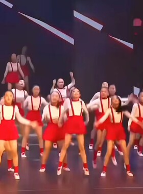 新款儿童发光吧少年舞蹈服把未来点亮演出服男女合唱服啦啦队服装