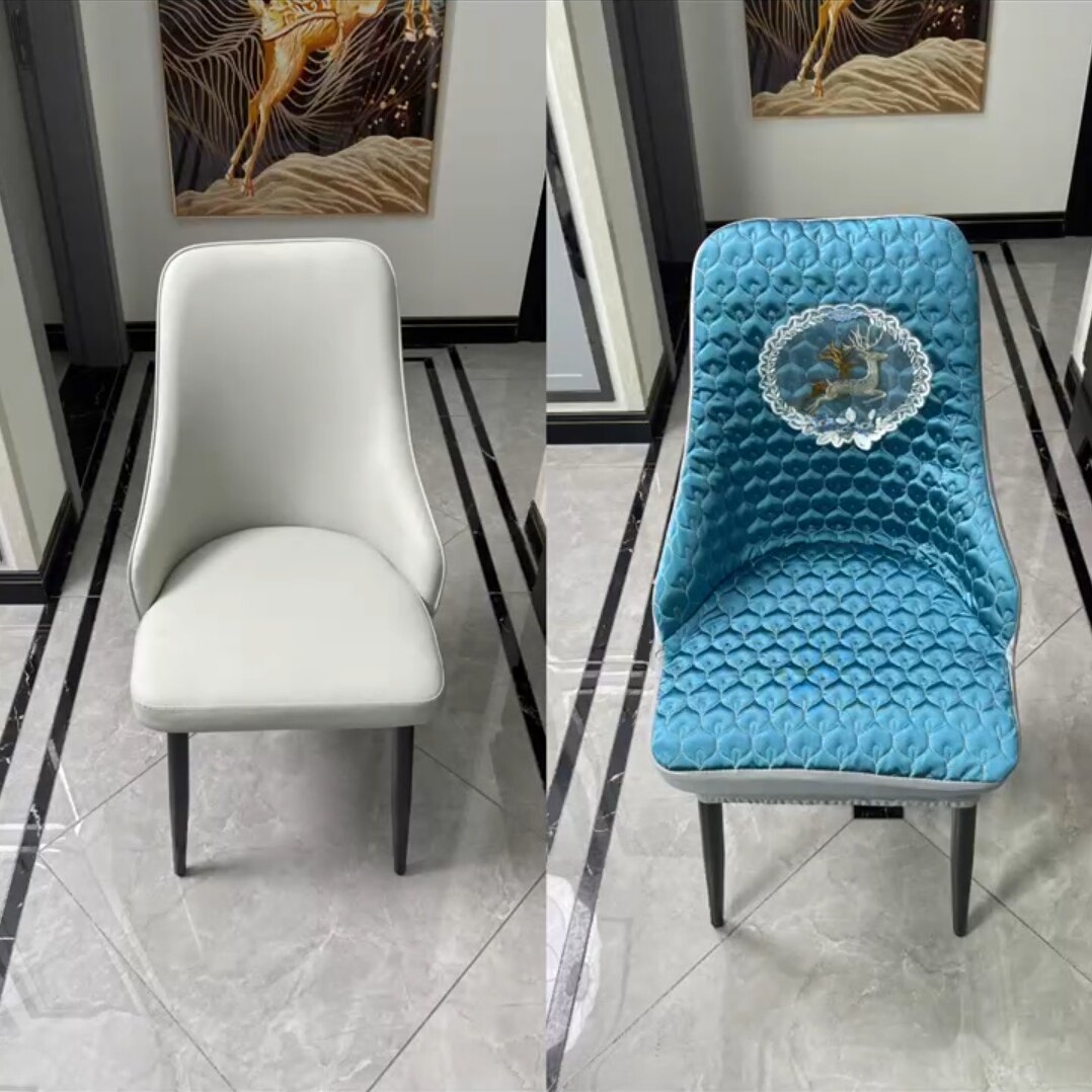 北欧现代轻奢风弧形防滑全包椅套万能弹力布凳子套罩四季通用餐厅,居家布艺,椅套/椅垫,淘宝优惠券,粉丝福利购,淘宝优惠卷