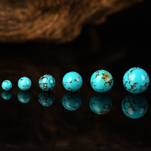 优选乌兰花绿松石散珠子菱镁矿铁线高瓷diy手工串珠手链饰品配件