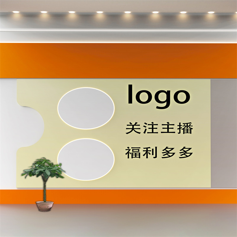 简约轻奢背景墙高级感女装网红大主奢服装直播装饰3d立体背景布