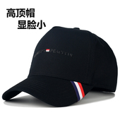 帽子男士 深顶高顶棒球帽韩版 显脸小硬顶宽帽檐大头围女防晒鸭舌帽