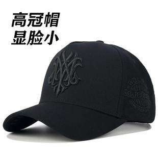 适合大脸的帽子春秋男士高顶帽大头围棒球帽男中年大码宽檐鸭舌帽