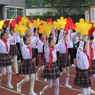 五指手掌手套道具幼儿园六一运动会开幕式入场式创意出场手持火炬