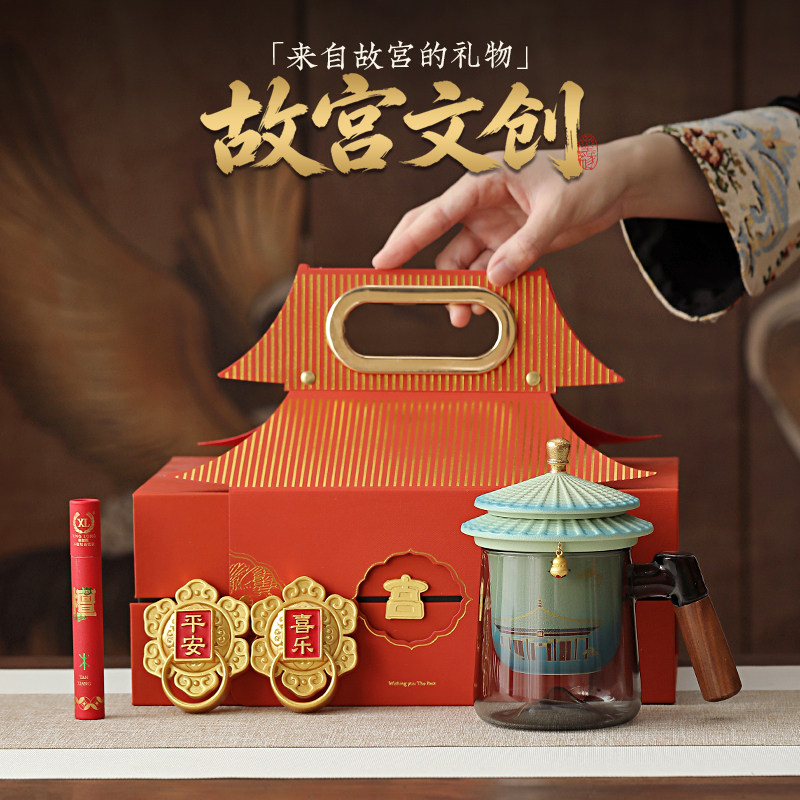 故宫文创天坛水杯礼品套装送老师图片