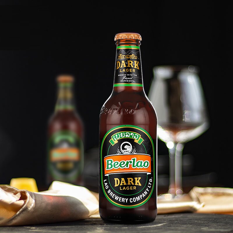整箱老挝啤酒进口beerlao老挝黑啤酒/黄啤酒小麦拉格330ml*24瓶