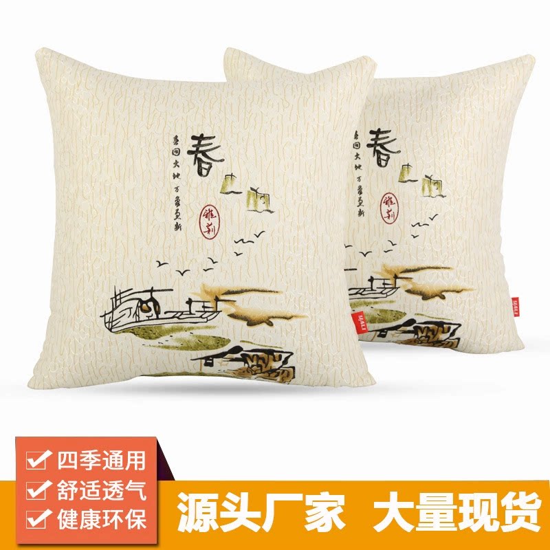 汽车抱枕车载靠垫腰枕数码印花合成纤维四季通用中式风格国潮雅莉
