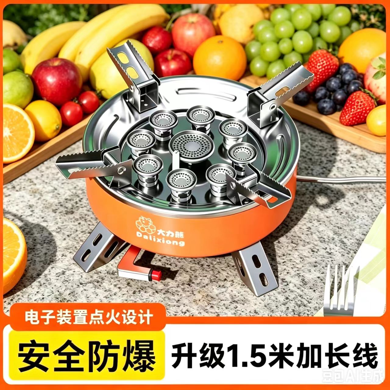 户外燃气炉便携式大功率猛火炉具图片