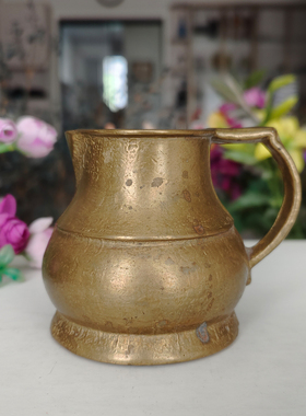 西洋收藏品 德国手工制作纪念版铜杯 欧式复古铜制装饰摆件