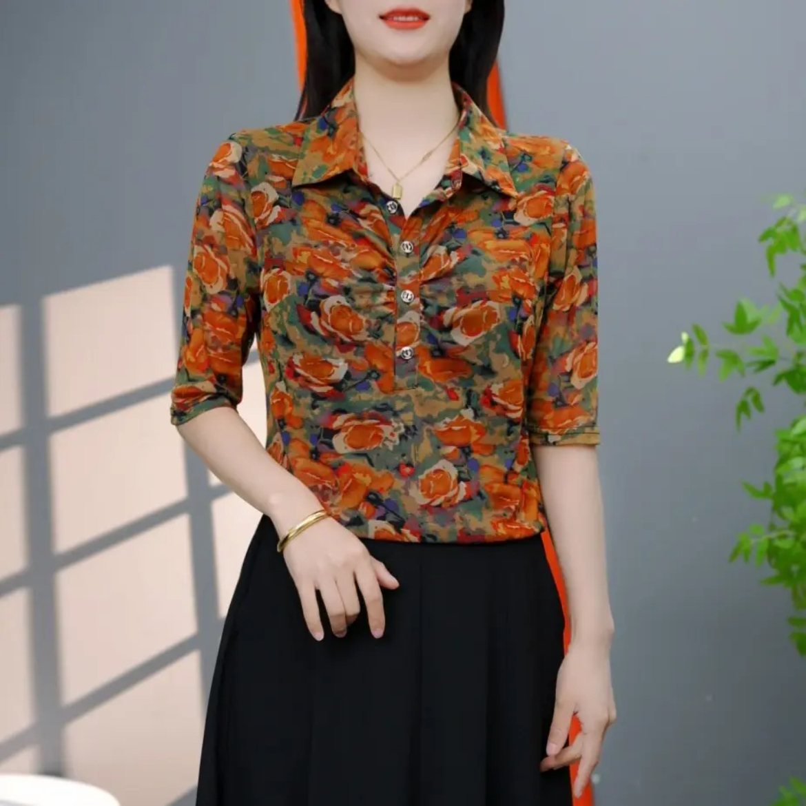 2025夏季新款妈妈装洋气