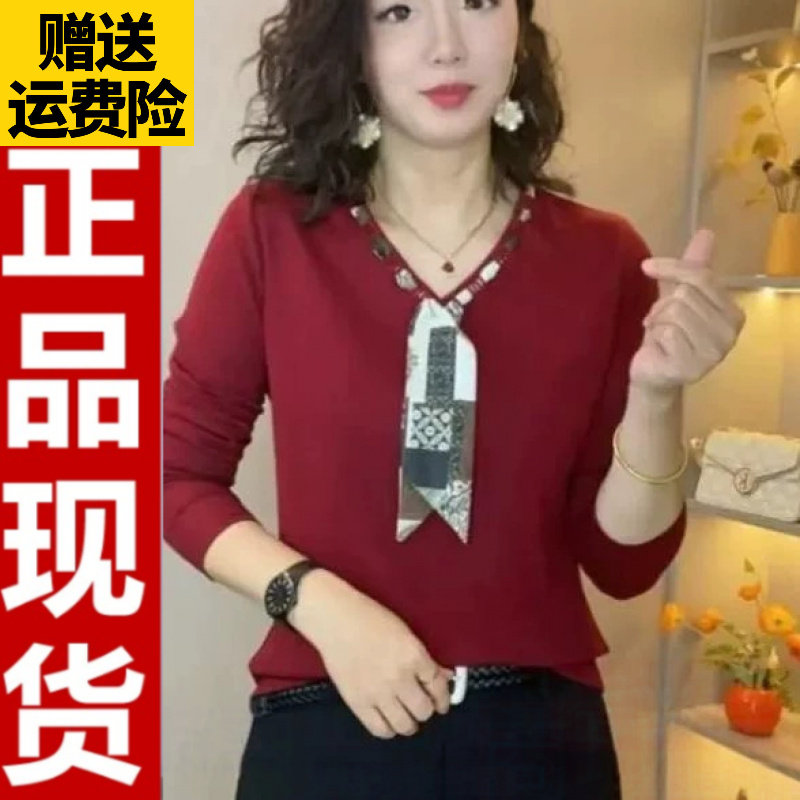 0904早秋百搭丝巾T恤6