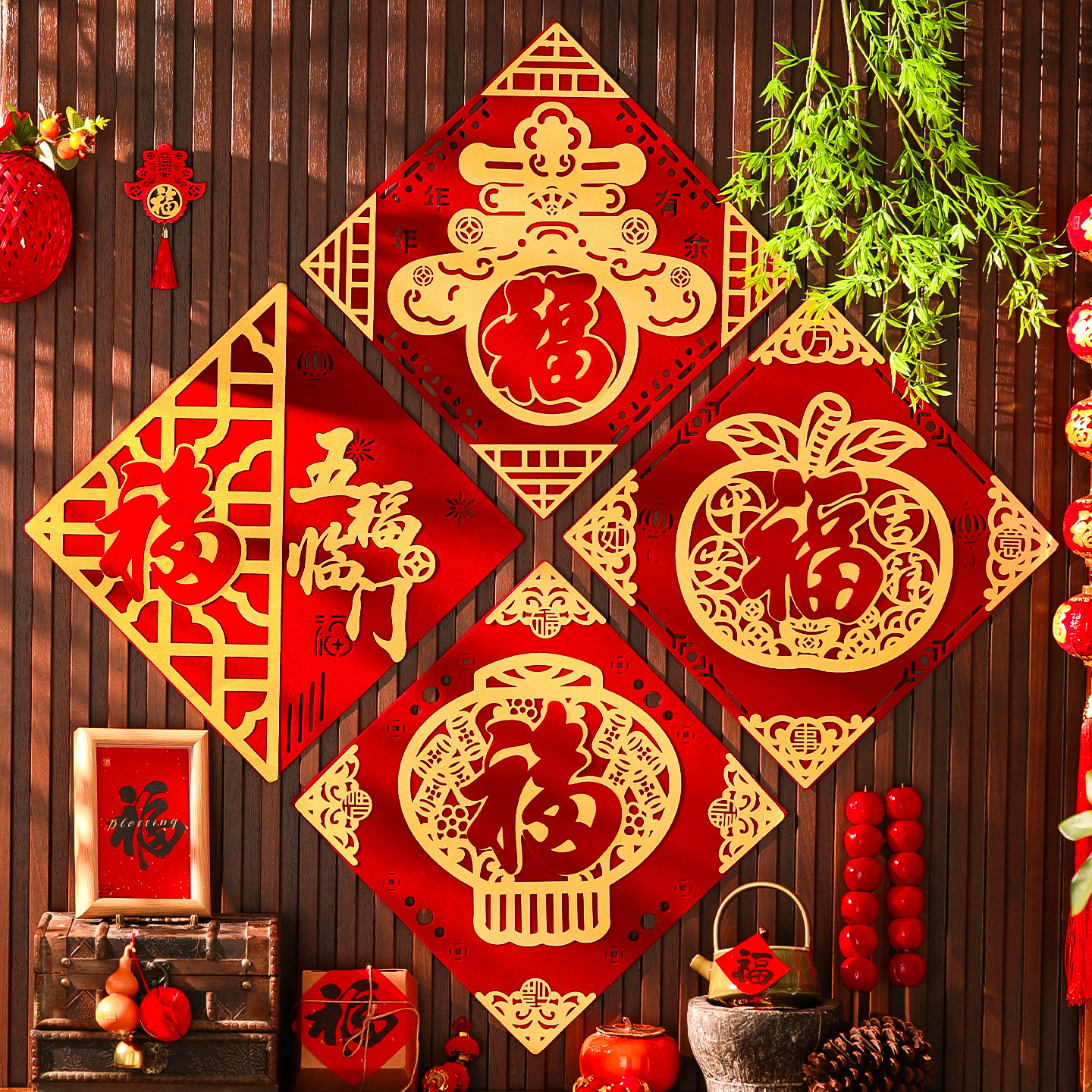 马年新年福字门贴2026新款