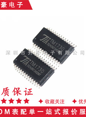 TM1730 LCD驱动80点模式（20SEG x4COM）或者128点模式（16SEG