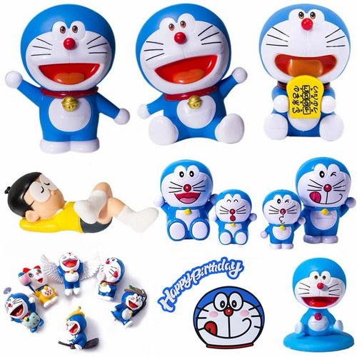 叮当猫生日蛋糕装饰摆件