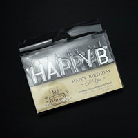 Серебряные письма свеча