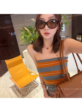 【m iu系抹胸】时髦小姐姐 美丽奴羊毛针织抹胸背心 T1033