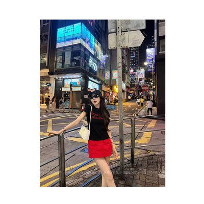|漫步香港|字母T恤 时尚休闲百搭 T0968