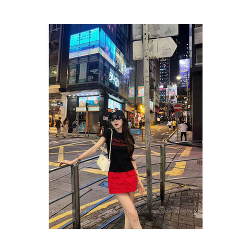 |漫步香港|字母T恤 时尚休闲百搭 T0968