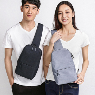 小米胸包休闲腰包男运动包斜跨多功能平板迷你包手提90分简约胸包