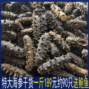 送鲍鱼大连野生海参干货一斤500g海生海参特价海渗辽参海参礼盒