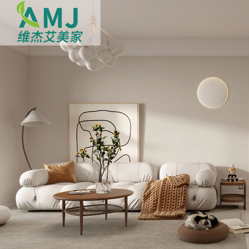 无缝全屋客厅墙布加厚壁布包安装