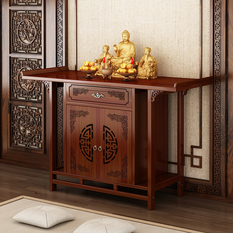供桌家用香案佛龛新中式立柜财神爷佛台佛像观音菩萨供奉台香火桌