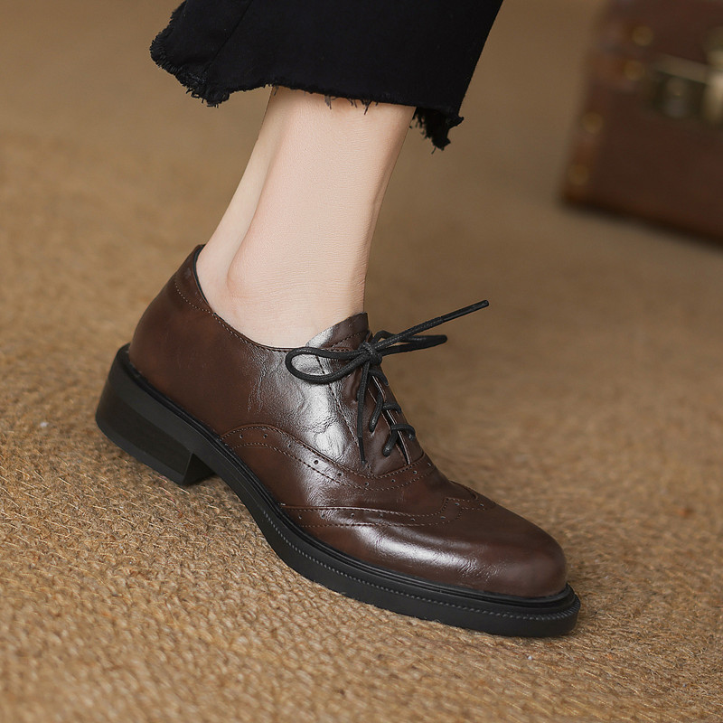 春秋系带深口大码单鞋子41-43