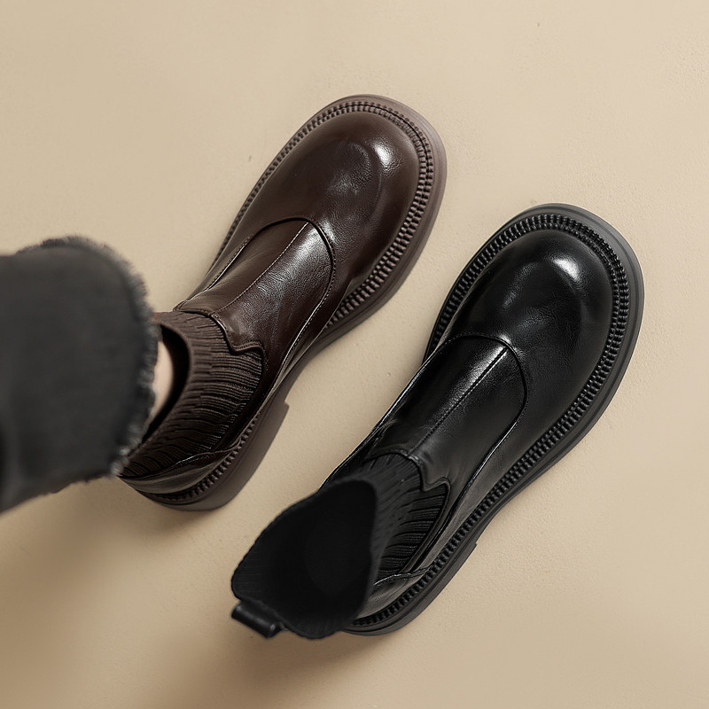 袜子短靴女秋冬大码单靴41-43