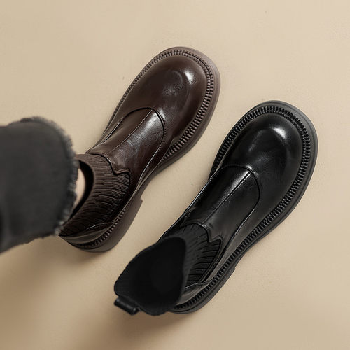 袜子短靴女秋冬大码单靴41-43