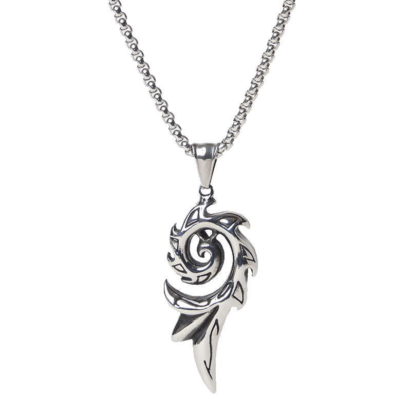 精致潮牌港风钛钢吊坠项链男个性