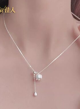 铃兰花项链S足银女轻奢高