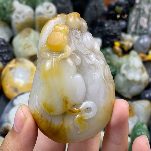 和田白玉籽料手把