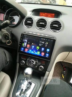 标致408安卓大屏汽车GPS导航仪一体机Carplay 适用于10 13款