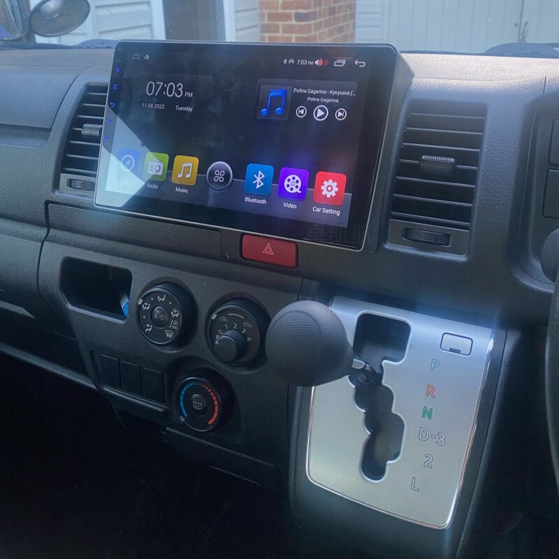 适用海外2008-2018年Toyota Hiace 200海狮安卓机Carplay大屏导航