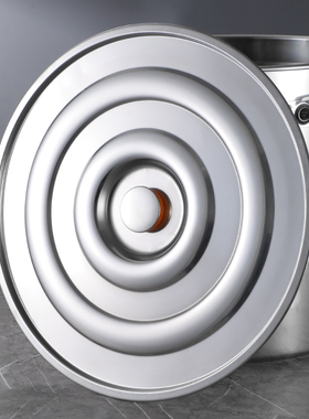 加厚不锈钢桶盖子平面盖锅盖汤桶盖单独卖盖子盖把手钉珠