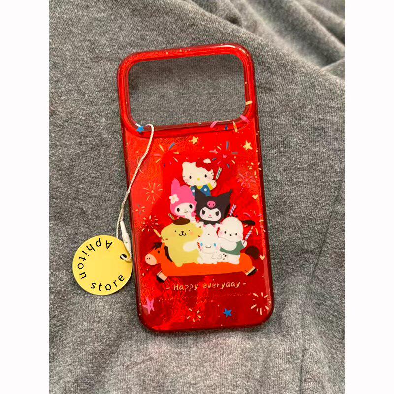 新年小马三丽鸥适用苹果17promax冰川手机壳iPhone16/15/14/13pro全包防摔vivo华为P70小米17韩风女款oppo潮