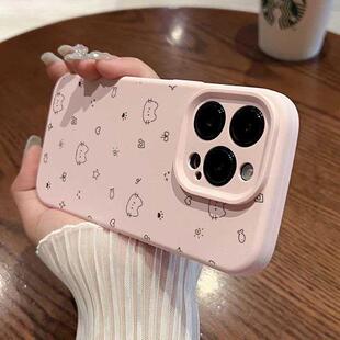 音乐小猫适用苹果17/16promax精孔手机壳iPhone16pro新款15/14plus防摔13pro全包12pro防摔AIR硅胶软壳11女款