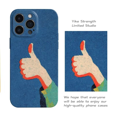 个性比赞手势适用iPhone17/16pro苹果17promax菲林手机壳15/14pro全包防摔13pro华为P70vivo小米17oppoAIR套