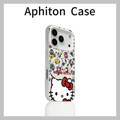 三丽鸥kt猫头果冻二合一适用苹果17promax手机壳16plus磨砂肤感iPhone17pro全包防摔16/15/14/13/12女款AIR套