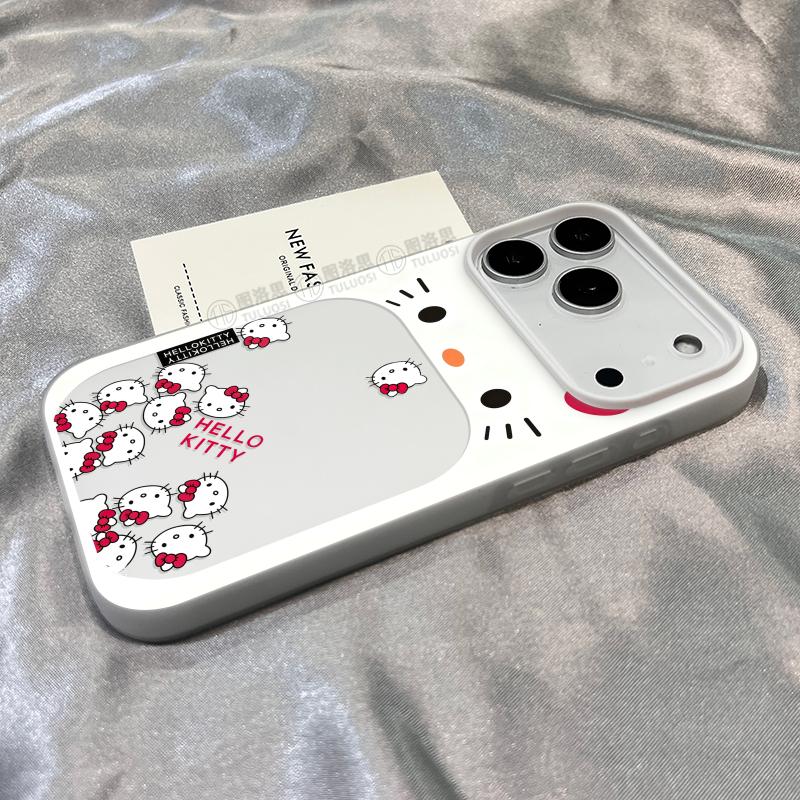 大嘴多个kt猫适用苹果17promax肤感果冻二合一17/16plus磨砂防摔套iPhoneAIR/16/15/14/13/12/11女款手机套壳