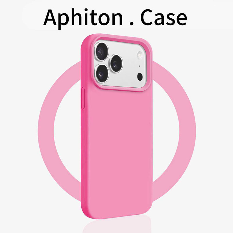 玫红色糯米壳适用苹果17promax手机壳iPhone16pro简约纯色15/14plus全包防摔13pro磨砂肤感12pro新款11情侣套