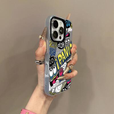 欧美街头壁画适用苹果17promax肤感果冻二合一17/16/15/14plus磨砂防摔iPhone17pro/16/15/14/13/12/11手机壳