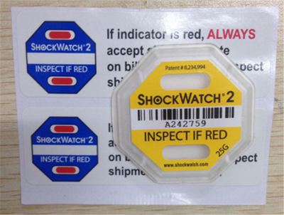 物流防碰撞指示标签shockwatch2