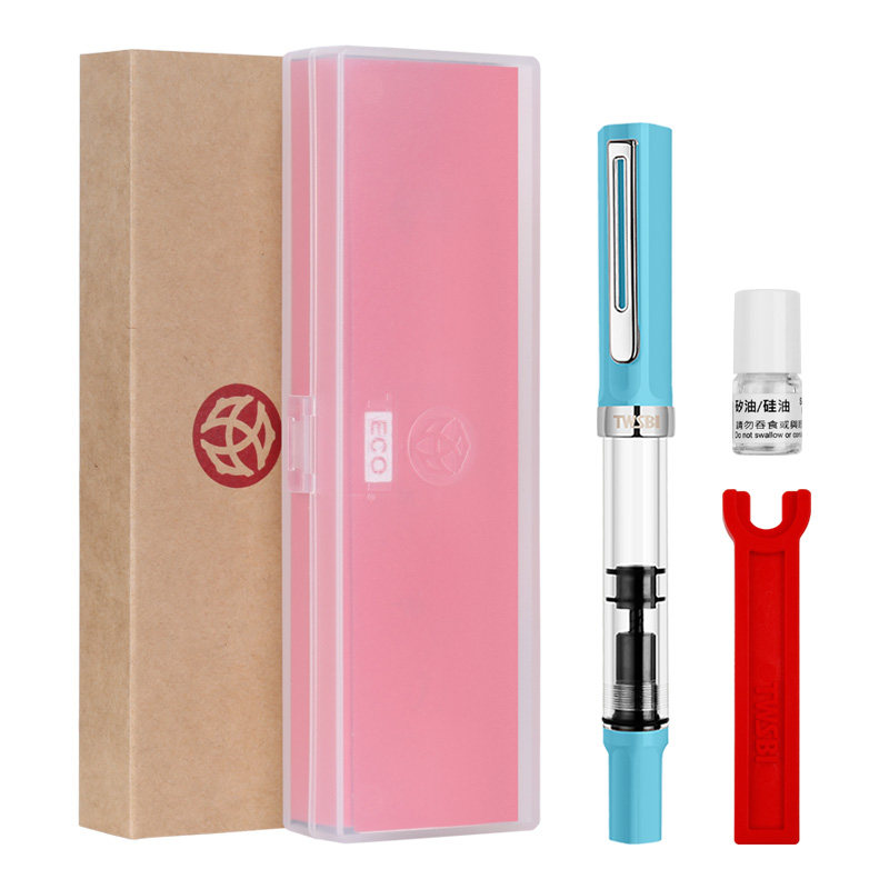 Official flagship store twsbi Sanwen Tang ECO pen, large-capacity student special for men and women, business demonstration calligraphy pen, gift, transparent calligraphy practice, high appearance level pen thumbnail 3