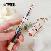 Official flagship store twsbi Sanwen Tang Cream Yellow Rose Gold Wisteria Flower handcrafted lacquer Flower language Limited Edition piston ink gift Office signature i love you Girls Qixi Festival Gift thumbnail 5