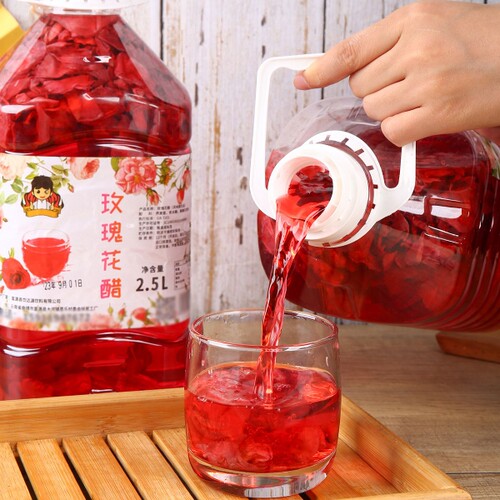 玫瑰醋鲜花醋2.5L大桶装