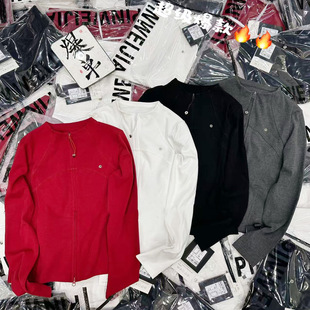 T恤卫衣瑜伽服开衫 弹力长袖 潮 气质纯色立领拉链拼接修身 欧货春季