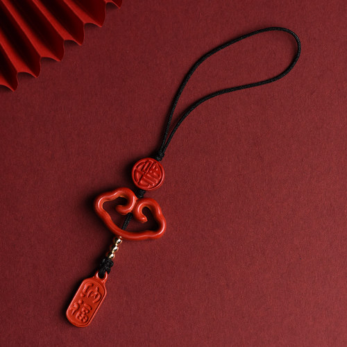 朱砂帝王砂招财纳福吊牌如意小巧