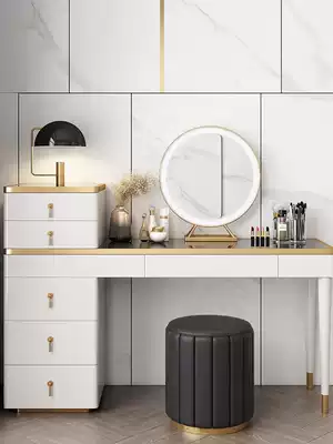 Italian light luxury makeup Taipei European bedroom modern simple bay window Net red ins wind makeup table Small makeup table